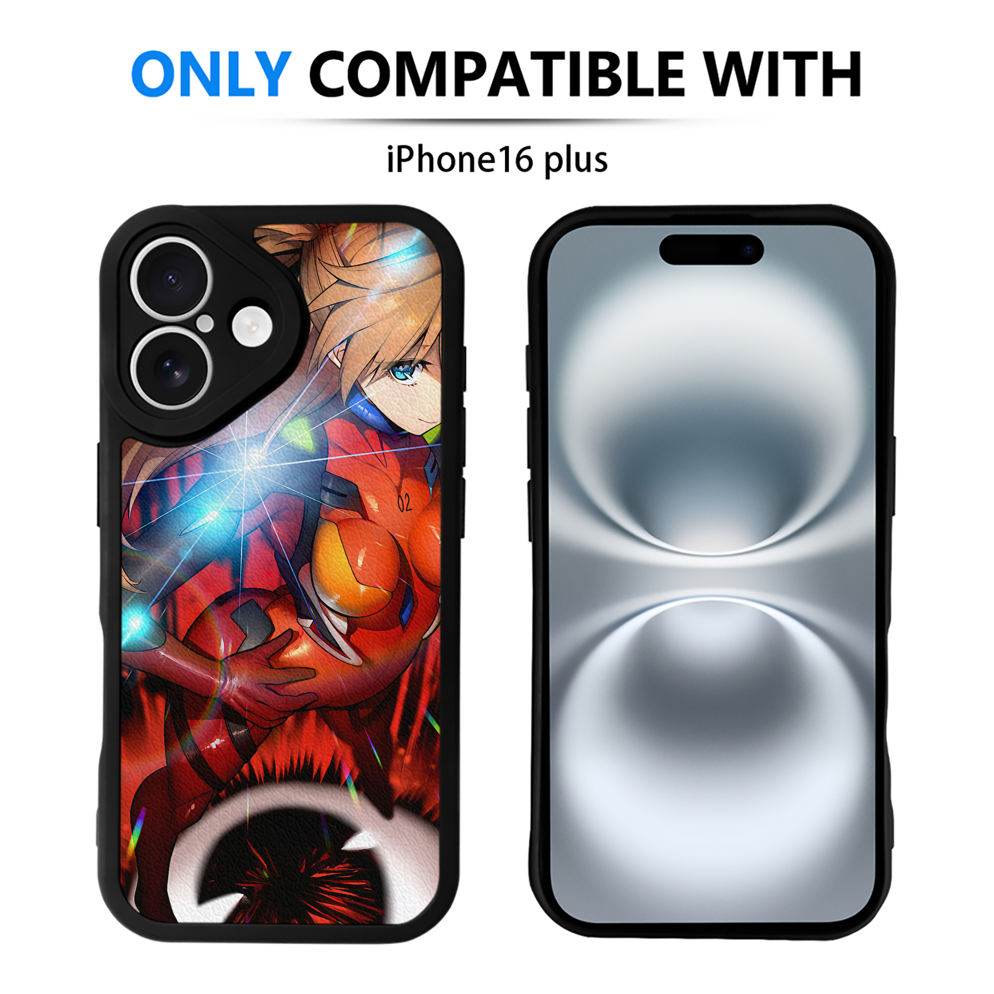 （画像用） EVA 新世紀エヴァンゲリオン 【iPhone 16シリーズ対応】シリコンスマホケース（レザー調） 材質：シリコン